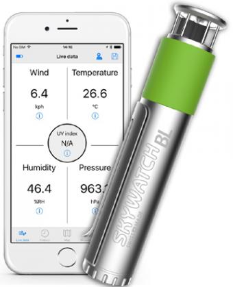Skywatch Anemametre Bl400 pour Smartphone avec Bluetooth